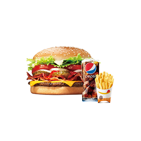 汉堡王培根芝士皇堡套餐